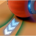 Bola de corrida eléctrica com cauda e sinos para gatos Brinquedo de caça interativo Velocidade ajustável Carregamento USB-C 3