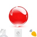 Bola voadora em forma de bumerangue para crianças, controlada por comando, brinquedo interativo com luzes LED, bola UFO rotativa 360° com iluminação, 9,5 cm 3