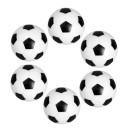 Bolas de futebol mini pretas e brancas de substituição 32 mm para futebol de mesa Conjunto 6 unid Bolas de plástico para jogo de mesa com design realista 1