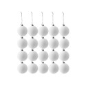 Bolas de Navidad de terciopelo de lujo 20 unidades 6 cm Decoraciones colgantes elegantes para el árbol de Navidad para la decoración festiva del hogar 9