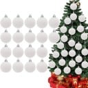 Bolas de Navidad de terciopelo de lujo 20 unidades 6 cm Decoraciones colgantes elegantes para el árbol de Navidad para la decoración festiva 6