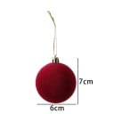 Bolas de Navidad de terciopelo de lujo 20 unidades 6 cm Decoraciones colgantes elegantes para el árbol de Navidad para la decoración festiva 7