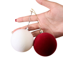 Bolas de Navidad de terciopelo de lujo 20 unidades 6 cm Decoraciones colgantes elegantes para el árbol de Navidad para la decoración festiva 8