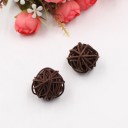 Bolas decorativas de ratan 3 cm 10 pcs Bolas trançadas para a decoração de aniversários e casamentos Para a criação criativa de decorações 5