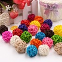 Bolas decorativas de ratan 3 cm 10 pcs Bolas trançadas para a decoração de aniversários e casamentos Para a criação criativa de decorações 11
