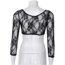 Bolerinho feminino transparente com rendas 3