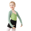 Boleró de ballet pour filles à manches longues et coupe courte, en viscose élastique, pull de danse pour le ballet et l'échauffement 5