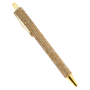 Bolígrafo de 14,4 cm. Bolígrafo de metal dorado rosa con pedrería. Elegante bolígrafo para bodas y regalos. Instrumentos de escritura de lujo para oficina y escuela. 6