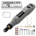 Bolígrafo grabador rotativo inalámbrico USB 15 cm 3 velocidades 3000–15000 rpm Juego de 37 accesorios Amoladoras Taladros Discos de corte Metal 5