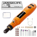 Bolígrafo grabador rotativo inalámbrico USB 15 cm 3 velocidades 3000–15000 rpm Juego de 37 accesorios Amoladoras Taladros Discos de corte Metal 7