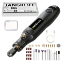 Bolígrafo grabador rotativo inalámbrico USB 15 cm 3 velocidades 3000–15000 rpm Juego de 37 accesorios Amoladoras Taladros Discos de corte Metal 3