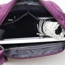 Bolsa crossbody de nylon para senhora com alça cruzada Vários bolsos com fecho à frente e atrás Alça ajustável 27 x 10 x 20 cm 9