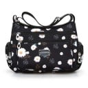 Bolsa crossbody feminina com estampa Vários bolsos com fecho na frente e nas laterais Tecido oxford e poliéster 26 x 20 x 10 cm 7