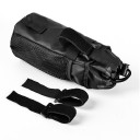 Bolsa de ciclismo multifuncional para agua y teléfono móvil 23,5×11 cm Portabotellas y teléfono impermeable negro Para manillar o sillín Bolsillo para bicicleta 2