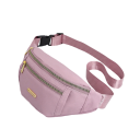 Bolsa de cintura com efeito arco-íris em nylon 31 cm – bolso interior com fecho, bolso traseiro, alça ajustável 6