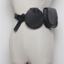 Bolsa de cintura de pele para senhora J158 5