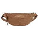 Bolsa de cintura feminina em pele PU com padrão de crocodilo Bolsa para usar na cintura ou diagonalmente pelo corpo Fecho de metal com alça 2