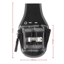 Bolsa de cinturón para herramientas de electricista 9 en 1, portaherramientas de 9 bolsillos, estuche de nailon 600D duradero, organizador 3
