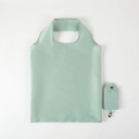 Bolsa de compra plegable 38 x 58 cm Bolsa de poliéster de colores Bolsa reutilizable con mosquetón Bolsa compacta de bolsillo 19