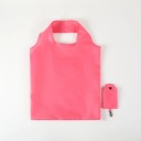 Bolsa de compra plegable 38 x 58 cm Bolsa de poliéster de colores Bolsa reutilizable con mosquetón Bolsa compacta de bolsillo 16