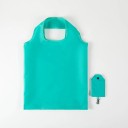Bolsa de compra plegable 38 x 58 cm Bolsa de poliéster de colores Bolsa reutilizable con mosquetón Bolsa compacta de bolsillo 17