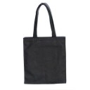 Bolsa de compra unicolor para mujer de lona y poliéster Bolsa sencilla sin estampado con dos asas largas Dimensiones 37 x 34 cm 2