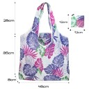 Bolsa de compras plegable con estampado de leopardo, 46 x 35 cm, resistente, para ir de compras, viajes, gran capacidad. 4