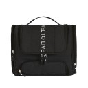 Bolsa de cosmética de viagem com vários compartimentos e alça Organizadora de cosméticos e pincéis Material oxford Dimensões 26 x 22 x 9,5 1