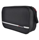 Bolsa de cosméticos de viagem com gancho para pendurar Três compartimentos com bolso em rede e transparente Poliéster Dimensões 15 x 1