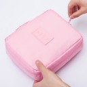 Bolsa de cosméticos de viagem para senhoras com bolsa dupla removível Duas divisórias em rede na tampa Nylon e rede Dimensões 22 x 5