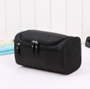 Bolsa de cosméticos de viaje colgante con gancho Para artículos de tocador Bolsa de malla en la tapa Bolsa frontal con cremallera Tela oxford 15 x 1