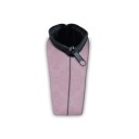 Bolsa de cosméticos feminina com estampado de mulher em hijab. Estojo de poliéster para maquilhagem e pequenos itens com fecho zip e alça 16