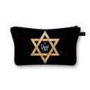 Bolsa de cosméticos para mujer con motivo de brujería y Halloween 13 x 21,5 cm Forma plana con cremallera y asa Estampado llamativo Poliéster 4