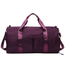 Bolsa de deporte de viaje para mujer Oxford 47 x 26 x 20 cm Bolsa impermeable con correa para el hombro Compartimento para zapatos Bolsa 4