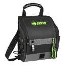 Bolsa de herramientas profesional con 16 bolsillos y correa de hombro acolchada 30 x 13 x 29,5 cm negra con mango ergonómico de goma 1