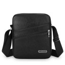 Bolsa de homem a tiracolo 24×20×6 cm Bolsa crossbody de nylon impermeável Mala de viagem casual em pele sintética com bolso com fecho para homens 4