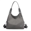 Bolsa de mujer de hombro con dos asas y correa ancha desmontable Bolsa espaciosa para cada día de nylon y poliéster 38 x 34 x 14 cm 5