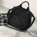 Bolsa de nylon para senhora, de mão e ao ombro 36 x 36 x 17 cm Duas alças curtas e uma alça longa Bolsa exterior com fecho Bolsa leve 4