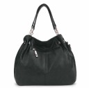 Bolsa de ombro em pele para mulher com padrão de cobra Alça com correntes metálicas Forma de saco espaçosa Fecho com zip Interior com bolsos 4