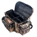 Bolsa de pesca impermeable de gran capacidad, 50 x 30 x 25 cm, bolsa de pesca portátil duradera, organizador práctico de equipo de pesca, gran espacio de almacenamiento 2