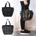 Bolsa de playa grande de malla 20 cm Altura Espacio de almacenamiento 18 x 14 cm Práctica bolsa de playa Toalla Bañador Juguetes Compras de verano 1