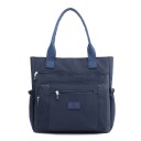 Bolsa de senhora a tiracolo com duas alças e bolsas com fecho Bolsa espaçosa em nylon e poliéster com bolsos laterais 36 x 36 x 15 cm 5
