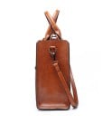 Bolsa de senhora elegante para levar à mão ou ao ombro Grande capacidade Compartimento principal com fecho de correr Alça removível Pele 12