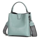 Bolsa de senhora para levar à mão com alça superior e alça larga estampada para o ombro Pés metálicos Costura decorativa 20 x 20,5 x 12 11