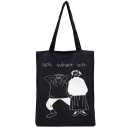 Bolsa de tela para mujer con estampado de personajes dibujados Bolsa sencilla con dos asas largas Hecha de lona y poliéster Dimensiones 34 x 5