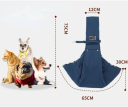 Bolsa de transporte para cães de ombro 75 x 65 cm Bolsa confortável para passeios e viagens Animais de estimação até 7,5 kg Bolsa exterior Alça ajustável 4