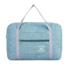 Bolsa de viagem a tiracolo com passante para pega de mala Bolso frontal com fecho de correr Duas alças longas Nylon mesclado 40 x 13 x 30 4