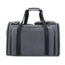 Bolsa de viagem expansível para gatos e cães pequenos de alta capacidade com malha respirável e alça destacável, transportadora portátil para viagens 4