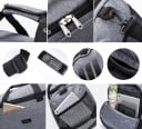 Bolsa de viaje con correa para el hombro Para excursiones de fin de semana Bolsillo lateral de malla y bolsillos interiores Nylon 8