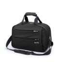 Bolsa de viaje con correa para el hombro y dos asas Compartimento principal y dos bolsillos frontales con cremallera Pasador para mango 1